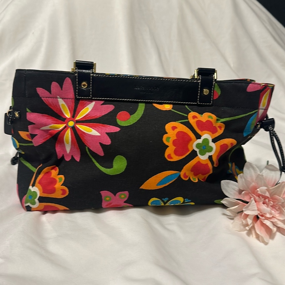 Kate Spade Vintage canvas floral tote bag